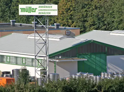 Betriebsgelände der Firma Müller in Bretzfeld